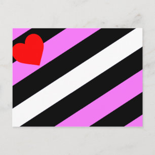 Carte Postale Drapeau de fierté de fille de cuir