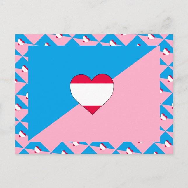 Carte Postale Drapeau de fierté de jeu d'âge (Devant)