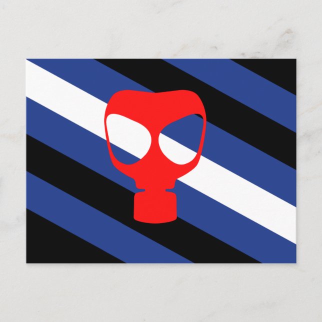 Carte Postale Drapeau de fierté de masque (Devant)