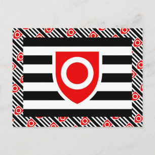 CARTE POSTALE DRAPEAU DE FIERTÉ DE PROPRIÉTÉ