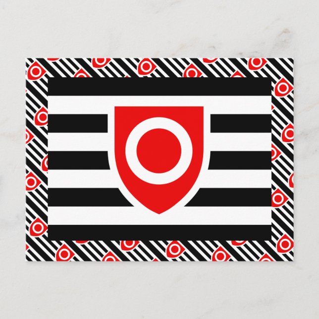 CARTE POSTALE DRAPEAU DE FIERTE DE PROPRIÉTÉ (Devant)