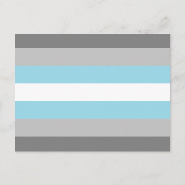 Carte Postale Drapeau de fierté demiboy (Devant)
