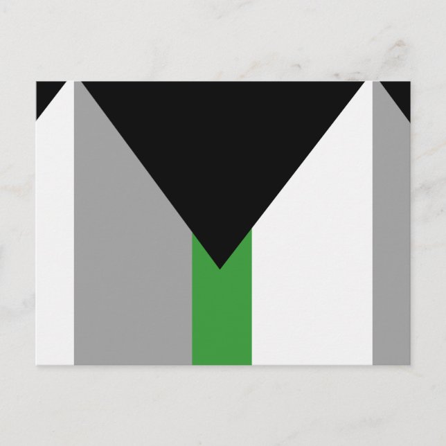 Carte Postale Drapeau de fierté demiromantique (Devant)