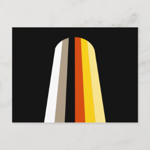 Carte Postale Drapeau de fierté des cheveux longs