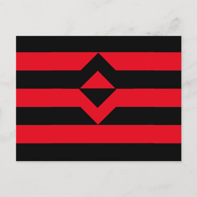 Carte Postale Drapeau de fierté du poing (Devant)