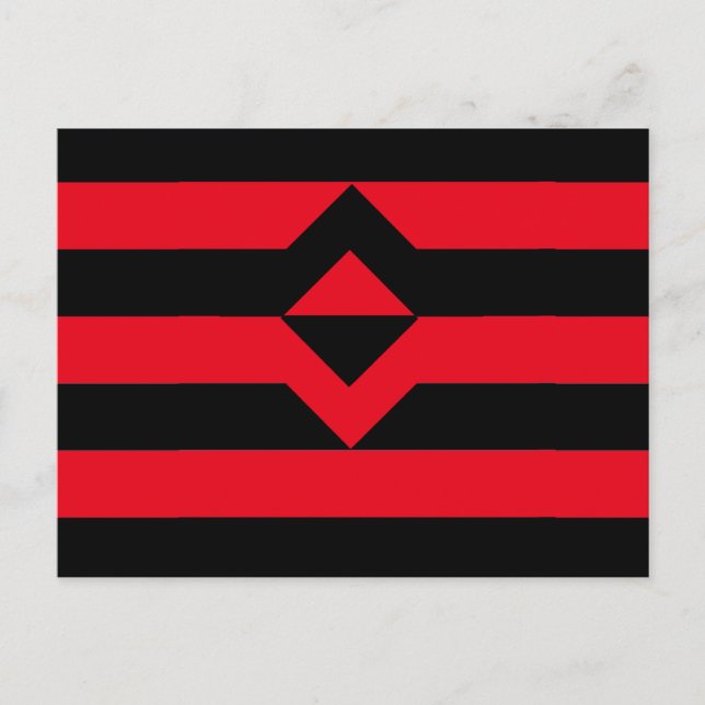 Carte Postale Drapeau de fierté du poing (Devant)