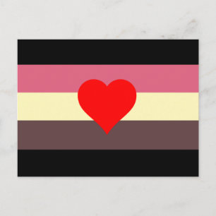 Carte Postale Drapeau de fierté grasse
