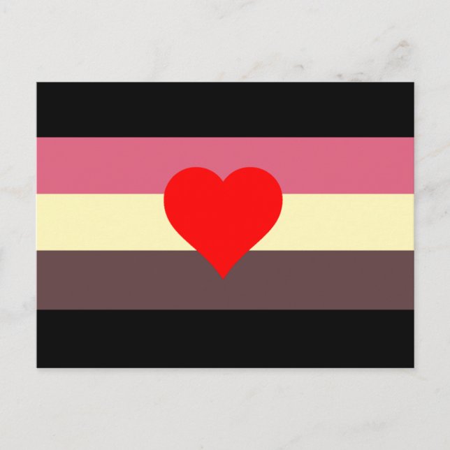 Carte Postale Drapeau de fierté grasse (Devant)