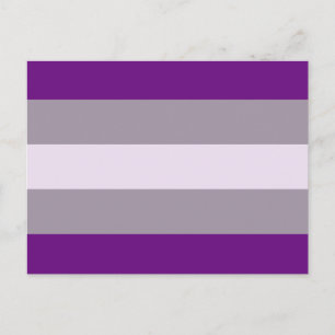 Carte Postale Drapeau de fierté grise sexuelle