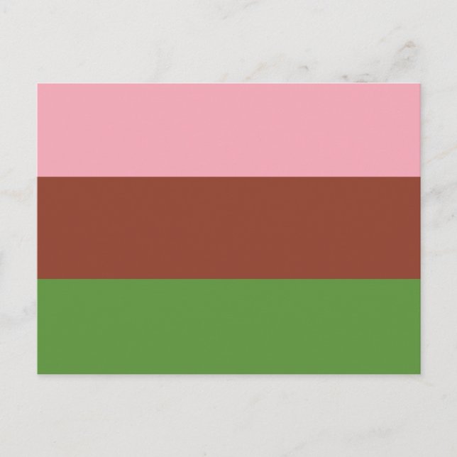 Carte Postale Drapeau de fierté gynosexuel (Devant)