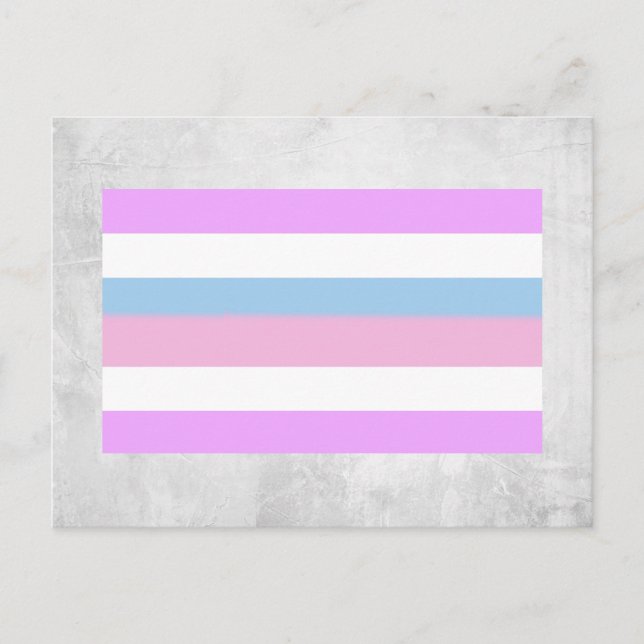 Carte Postale Drapeau de fierté intersexe (Devant)