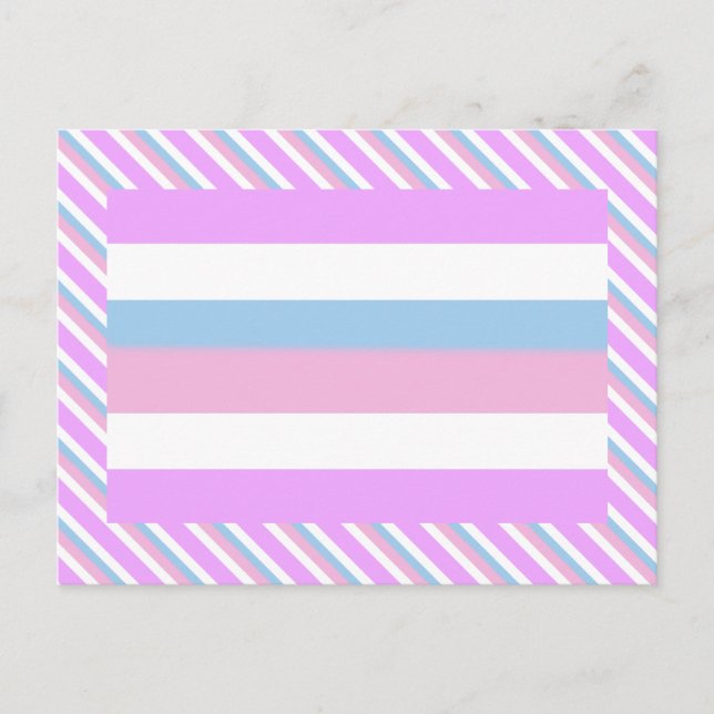 Carte Postale Drapeau de fierté intersexe (Devant)