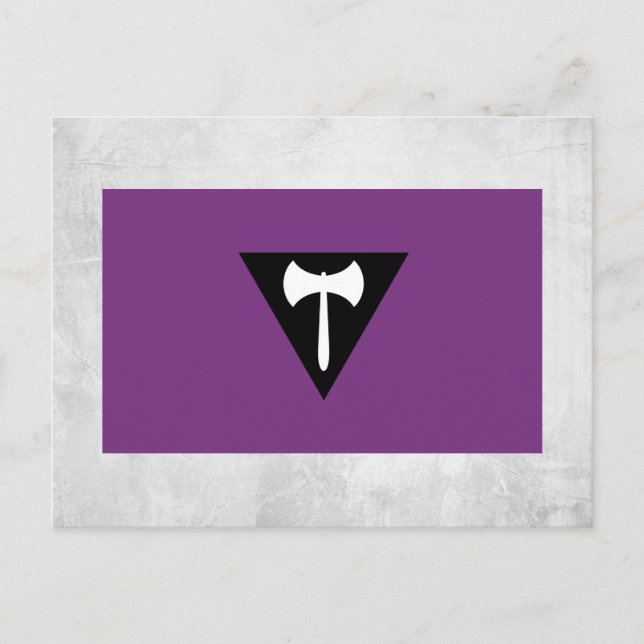 Carte Postale Drapeau de fierté lesbienne (Devant)
