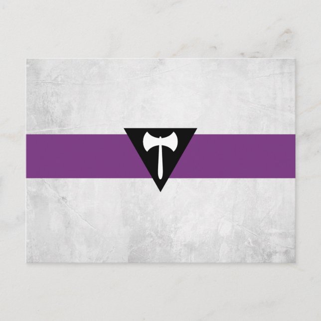 Carte Postale Drapeau de fierté lesbienne (Devant)