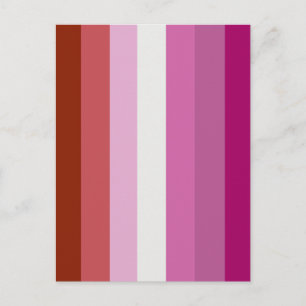 Carte Postale Drapeau de fierté lesbienne (Origine)
