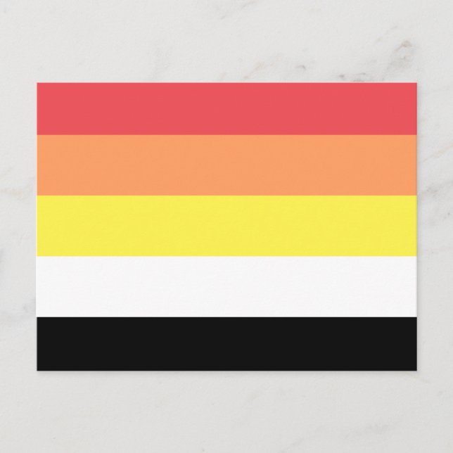 Carte Postale Drapeau de fierté Lithsexuel (Devant)