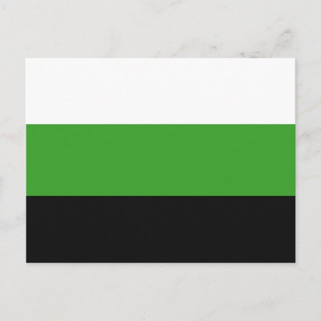 Carte Postale Drapeau de fierté Neutrois (Devant)