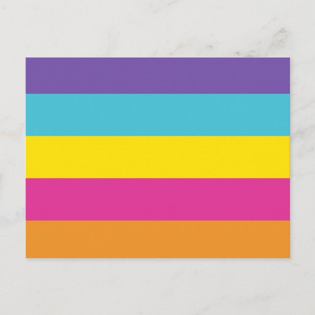 Carte Postale Drapeau de fierté non binaire de genre (Devant)