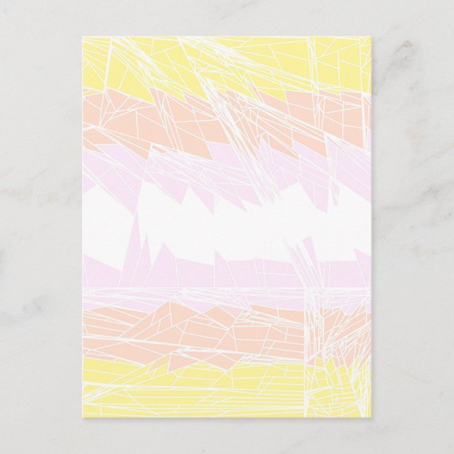 Carte Postale Drapeau de fierté pangender abstrait géométrique G (Devant)