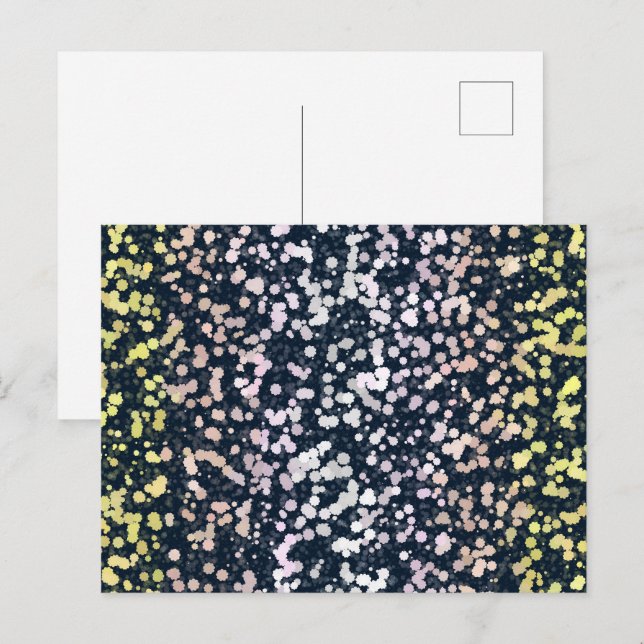Carte Postale Drapeau de fierté Pangender Boho Rétro Mignon Exce (Devant / Derrière)