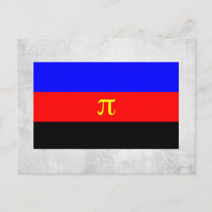 Carte Postale Drapeau de fierté polyamoureuse