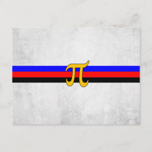 Carte Postale Drapeau de fierté polyamoureuse