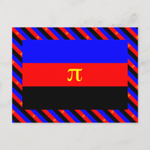 Carte Postale Drapeau de fierté polyamoureuse