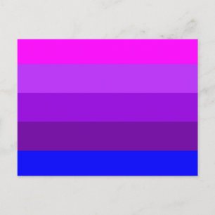 Carte Postale Drapeau de fierté transgenre alternatif