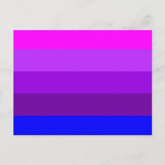 Carte Postale Drapeau de fierté transgenre alternatif (Devant)
