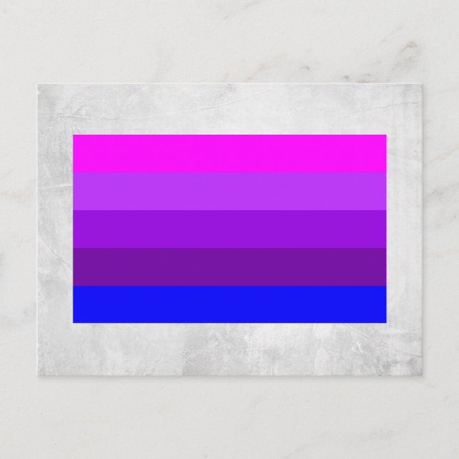 Carte Postale Drapeau de fierté transgenre alternatif (Devant)