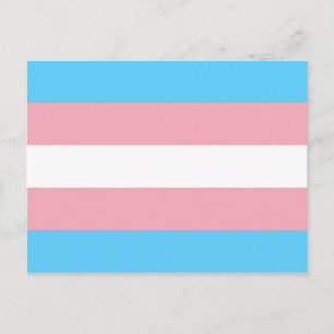 Carte Postale Drapeau de fierté transgenre - Arc-en-ciel LGBT