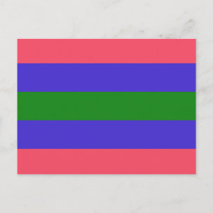 Carte Postale Drapeau de fierté trigender