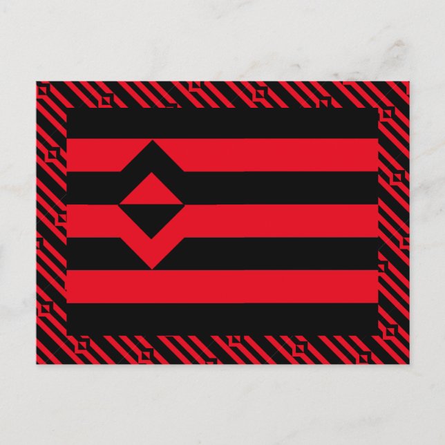 CARTE POSTALE DRAPEAU DE FIST PRIDE (Devant)