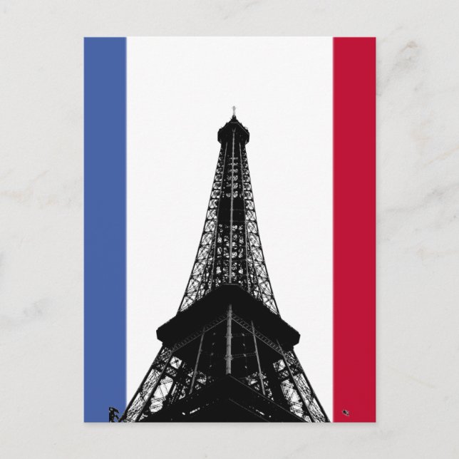 Carte postale Drapeau de France (Devant)