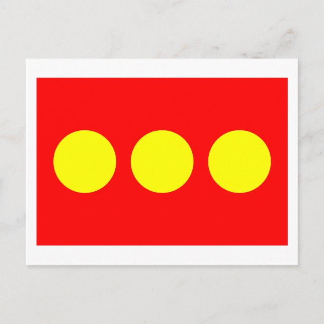 Carte Postale Drapeau de Freetown Christiania (Devant)