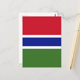 Carte Postale Drapeau de Gambie