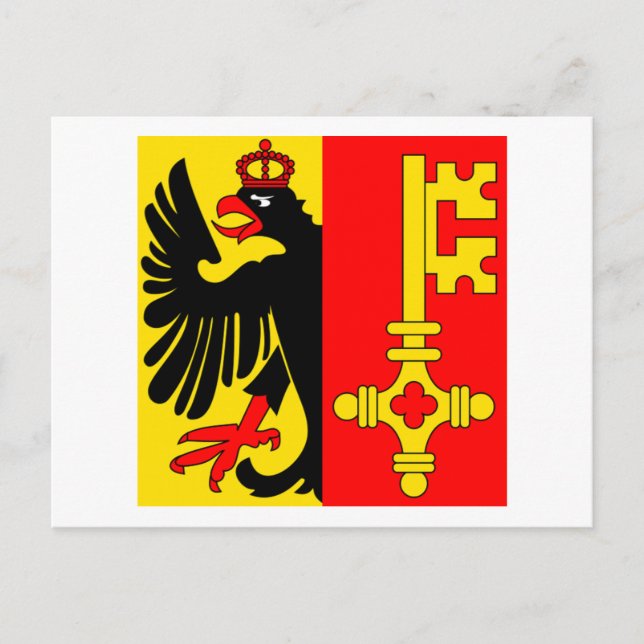Carte Postale Drapeau de Genève (Devant)