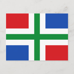 Carte Postale Drapeau de Groningen (province)