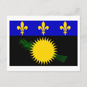 Carte Postale Drapeau de Guadeloupe