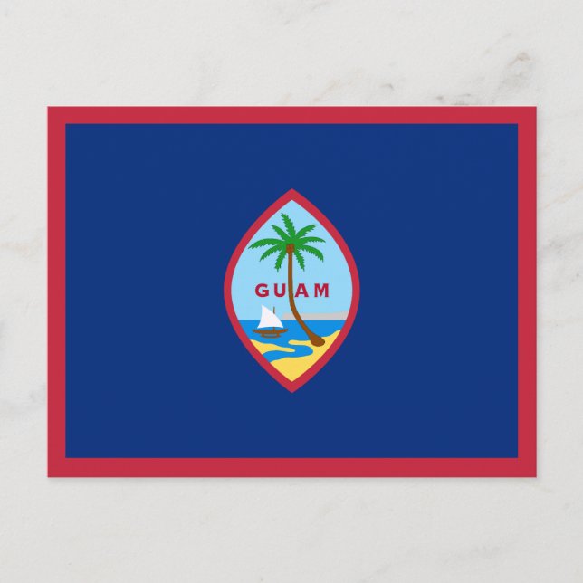 Carte Postale Drapeau de Guam (Devant)