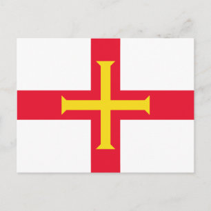 Carte Postale Drapeau de Guernesey