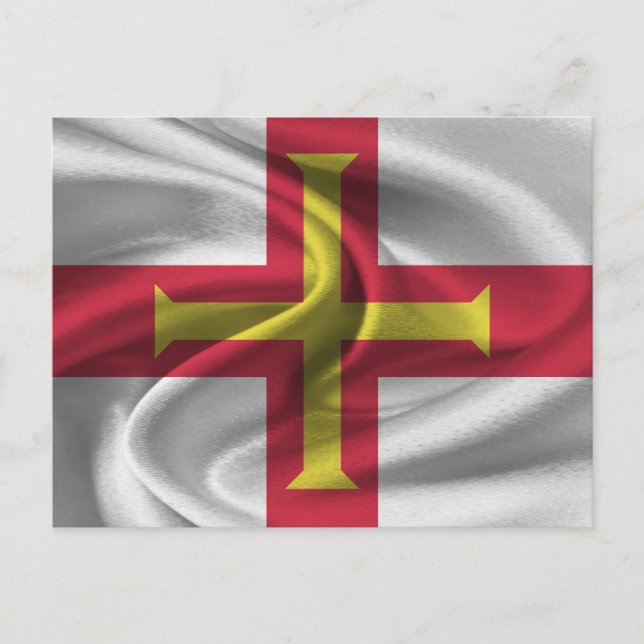 Carte Postale Drapeau de Guernsey (Devant)