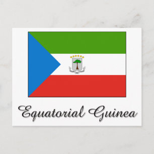 Carte Postale Drapeau de Guinée équatoriale