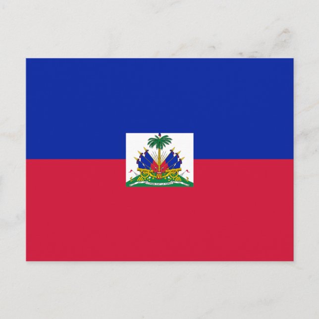 Carte Postale Drapeau de Hatian (Devant)