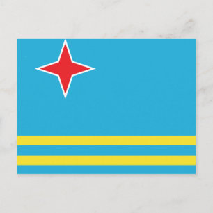Carte Postale Drapeau de haute qualité Aruba