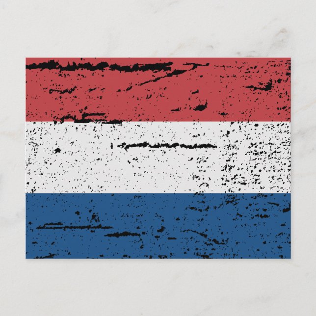 CARTE POSTALE DRAPEAU DE HOLLAND (Devant)