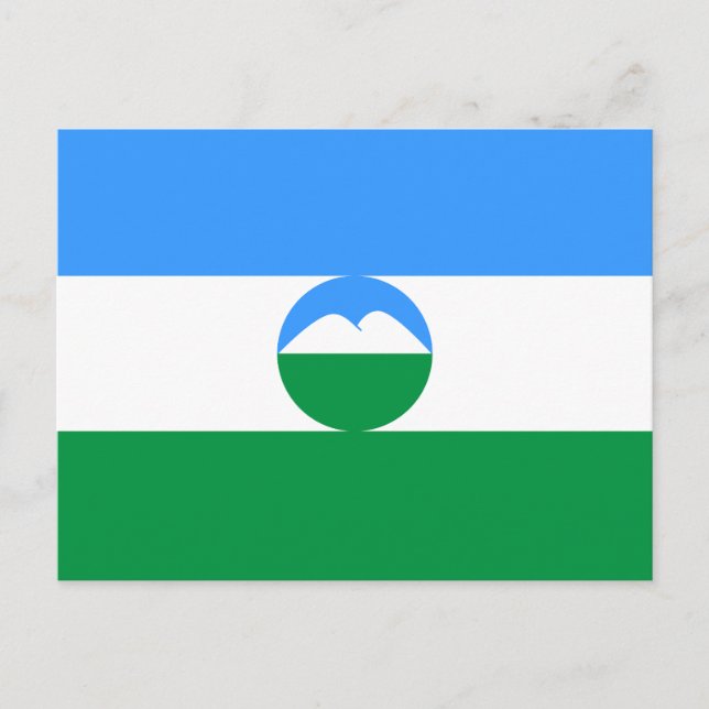 Carte Postale Drapeau de Kabardino-Balkarie (Devant)