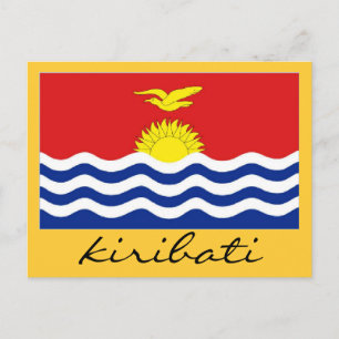 Carte Postale Drapeau de Kiribati