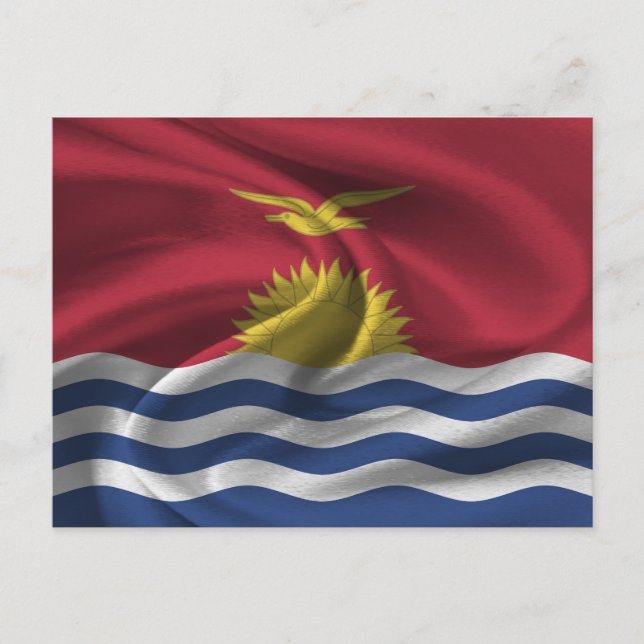 Carte Postale Drapeau de Kiribati (Devant)