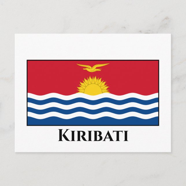 Carte Postale Drapeau de Kiribati (Devant)
